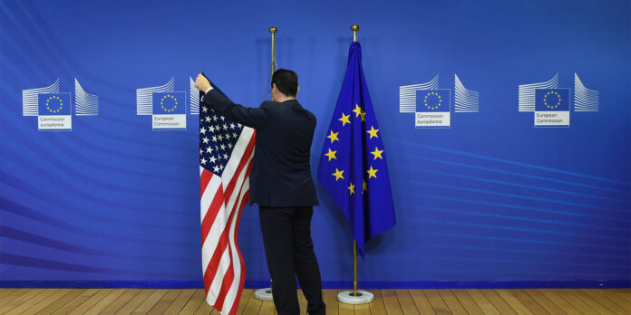 eu usa flagge