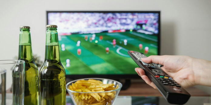 fußballspiel zuhause